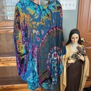 Colorful Tie-Dye Women's Top